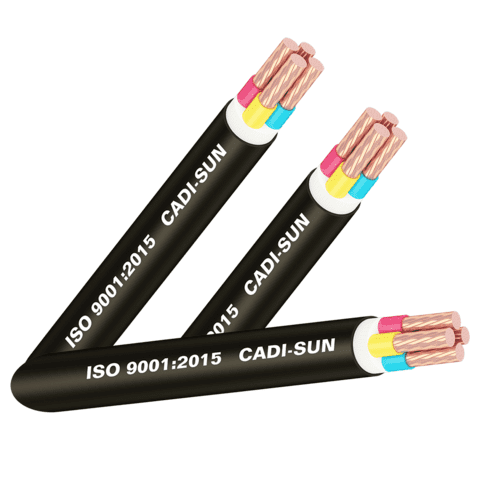Cáp đồng 4  lõi bọc cách điện PVC, vỏ bọc PVC