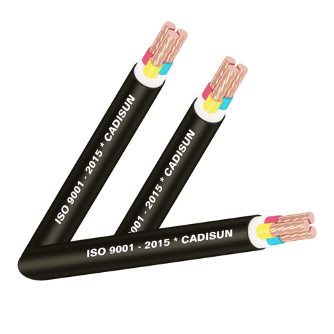 Cáp đồng 3 lõi bọc cách điện PVC, vỏ bọc PVC
